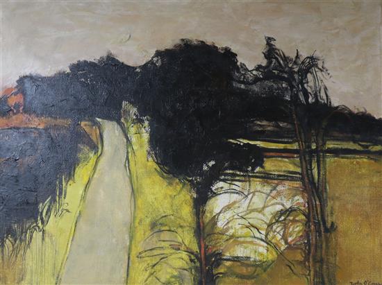 John OConnell Box Lane and Wood 60 x 76cm, unframed